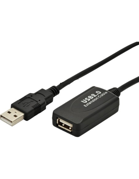CABLE ALARGO USB 2.0  5M A/A M /H CON APLIFICADOR DE SEÑAL PN: 10.01.0211 EAN: 8433281000483   