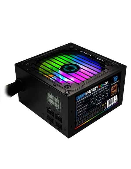 FUENTE  600W/40A 80+ BRONZE    GAMING RGB SEMI-MODULAR PN: DG-PWS600-MRBZ EAN: 8436556148804   