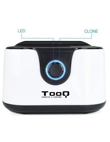 BASE HD 2.5/3.5" TOOQ    USB 2 NEGRO/BLANCO PN:...