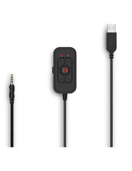 AURI + MIC 3.5"MM ABYSM AG700   7.1 CASCO GAMING NEGRO/ROJO PN: AB854001 EAN: 6940533545361   