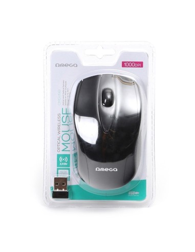 RATON WIRELESS OMEGA 1000 DPI  NEGRO PN:...