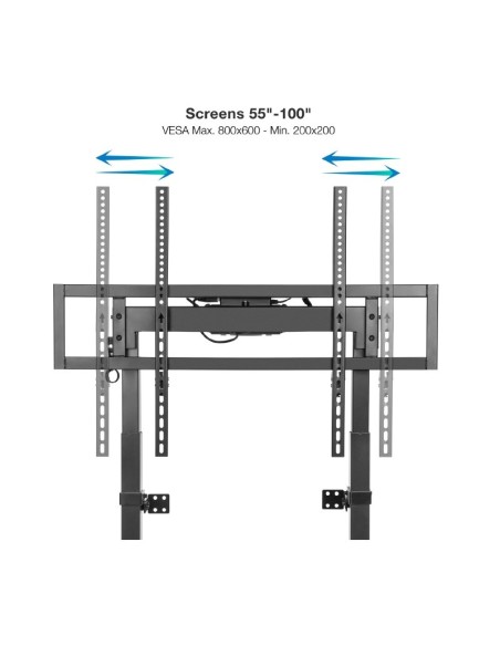 SOPORTE SUELO FIJO VESA 55-100 " TOOQ "TITAN" ELECTRICO PN: FSM01-B EAN: 8433281013681   