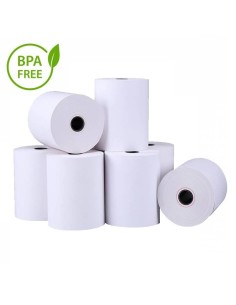 PAPEL TERMICO CAJA 50 ROLLOS   76X40X12 SIN BISFENOL A...