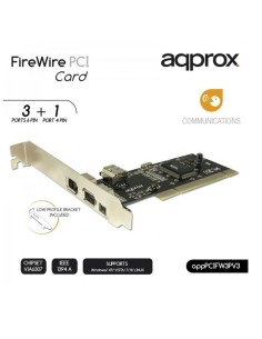 TARJ. 3 PTOS FIREWIRE PCI APPR OX IEEE 1394 PN:...