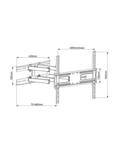 SOPORTE PARED VESA 32-55" UNYK ACH UNIVERSAL...
