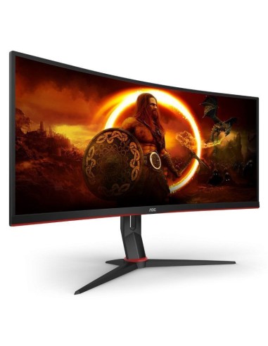 MONITOR   34" AOC LED CU34G2X  VA NEGRO Y ROJO...