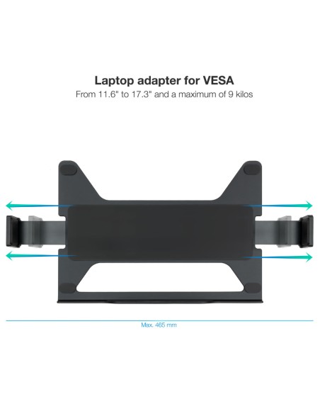 SOPORTE PORTATIL VESA 11.6 -   17.3" NEGRO PN: TQLH1117-B EAN: 8433281012240   