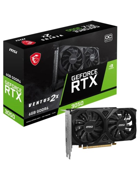 VGA RTX3050    6GB GDDR6  MSI  VENTUS 2X OC EDITION PN: 912-V812-056 EAN: 4711377265591   
