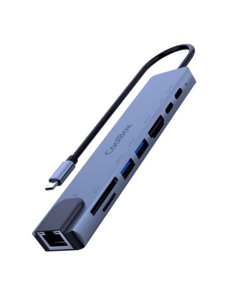 MINI DOCK USB TYPE C COOLBOX   C81 USB 3.0 HDMI RJ45 SD/MSD PN: COO-DOCK-C-81 EAN: 8436624420276   