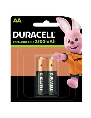 PILAS AA  2 UNDS DURACELL RECA RGABLES 2500MAH...
