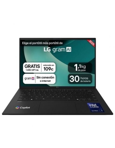 PORTÃíTIL LG GRAM 14ZD90T-G.AX 8B INTEL CORE ULTRA 7-255H/ 32 PN: 14ZD90T-G.AX88B EAN: 8806096666722   