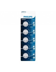 PILAS BOTON 3V 5 UNDS PHILIPS  CR2025 PN: CR2025P5/01B...