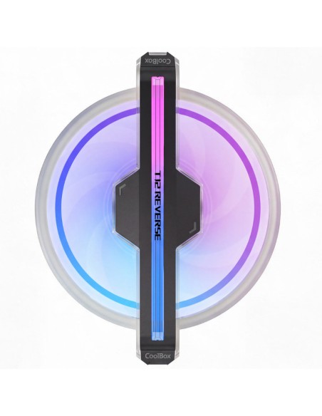 VENTILADOR 12CM GAMING COOLBOX T12 REVERSE ARGB PN: COO-VA12-05ARB EAN: 8436624423512   