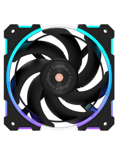 VENTILADOR 12CM GAMING COOLBOX X12 RING ARGB...