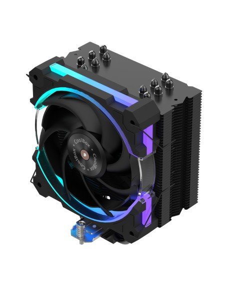 VENTILADOR COOLBOX H6 RING     ARGB NEGRO PN: COO-VCPU-6H-ARB EAN: 8436624423550   