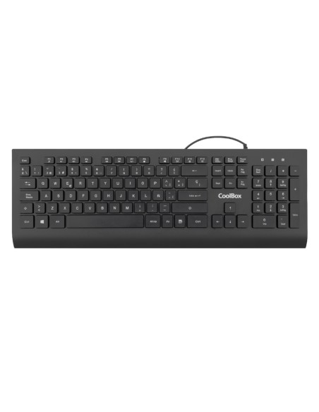TECLADO USB COOLBOX FLATPRO    1.8M NEGRO PN: COO-TEC01-U EAN: 8436624423628   