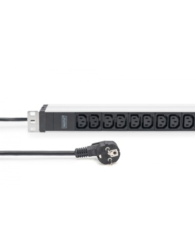 REGLETA 12 TOMAS ARMARIO RACK  19" 1U CABLE 2M...