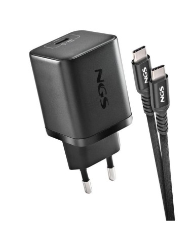 CARGADOR 65W ENCHUFE NGS BUD65 W-C NEGRO PN:...