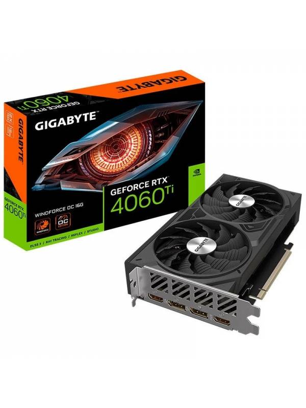 VGA RTX4060TI 16GB GDDR6  GIGA BYTE WINDFORCE OC EDITION PN: GV-N406TWF2OC-16 EAN: 4719331314712