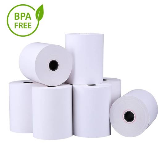 PAPEL TERMICO CAJA 5 ROLLOS    80X180X25 SIN BISFENOL A PN: 3408 EAN: 1000000002963