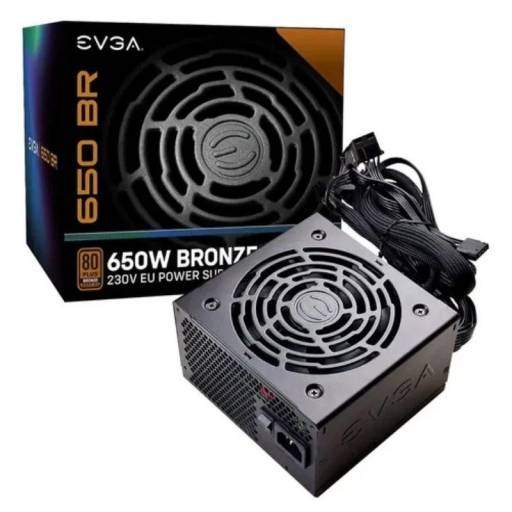 FUENTE  650W/54.2A EVGA 650 BR PN: 100-BR-0650-K2 EAN: 4250812441843